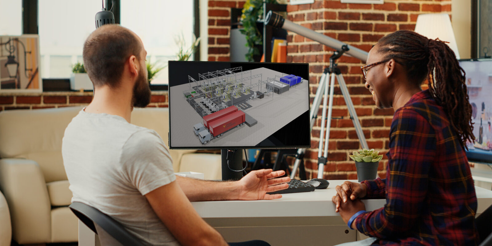 Factory Simulation project presented to a customer Factory Simulation presented to a customer in the sales and concept phase