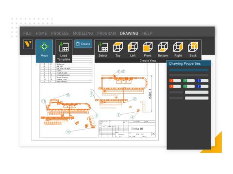 3D Layout Concept - Visual Components 2D Drawing Export