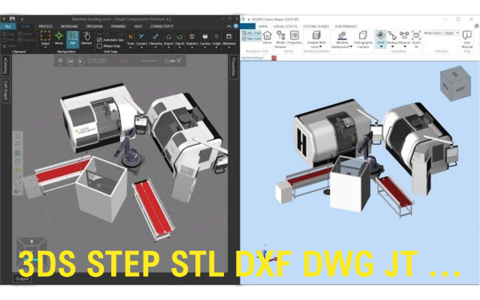 Visual Components STEP and STL Files Export Visual Components STEP and STL Files Export